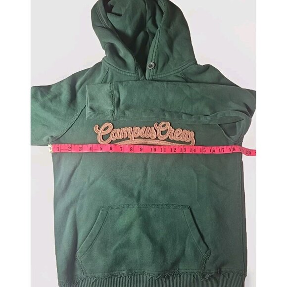 Campus Crew Unisex Green Graphic Print Sweatshirt Hoodie - Small - Picture 9 of 10